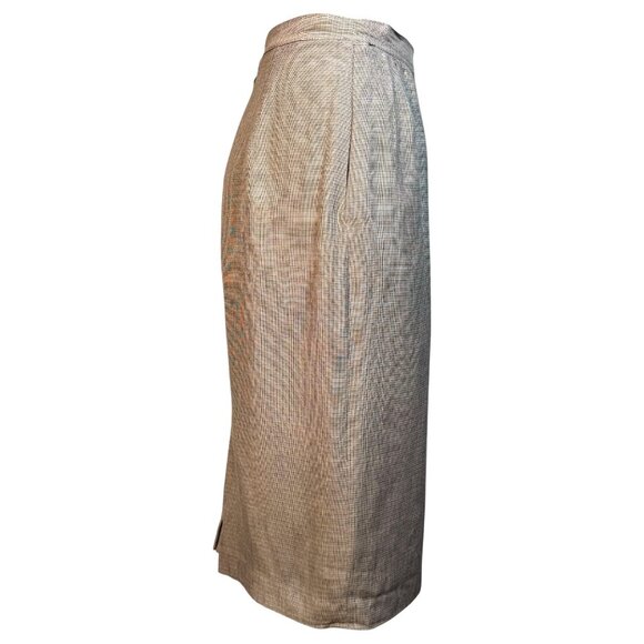 Vintage J Gallery Womens 2 Piece Suit Rayon Linen Size 7/8 One Button Jacket - Picture 8 of 11